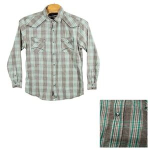 Moonshine Spirit Brad Paisley Western Pearl Snap Shirt Slim Fit‎ Mens XL Rodeo